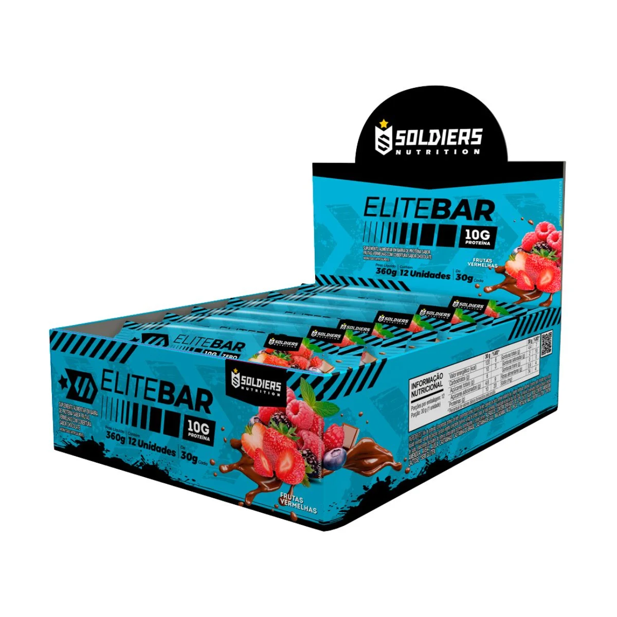 Elitebar 30g Barra De Proteína CX 12 UN-Soldiers Nutrition