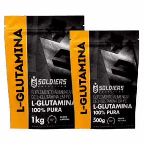 Kit: Glutamina 1Kg + Glutamina 500g – 100% Pura Importada – Soldiers Nutrition