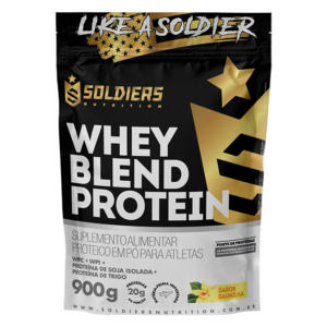 Whey Blend Protein Concentrado e Isolado – 900g – Soldiers Nutrition
