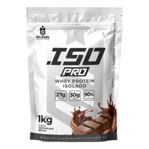 ISO PRO Whey Protein Isolado Chocolate Belga 1kg – Soldiers Nutrition
