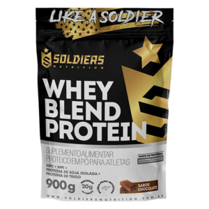 Whey Blend Protein Concentrado e Isolado Chocolate 900g – Soldiers Nutrition