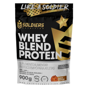 Whey Blend Protein Concentrado e Isolado Cookies 900g – Soldiers Nutrition