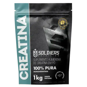 Creatina Monohidratada 1Kg – 100% Pura Importada – Soldiers Nutrition