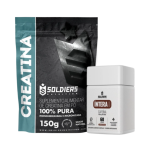 Kit: Creatina Monohidratada Pura 150g + Cafeína Íntera Focus – Soldiers Nutrition