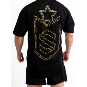 Camiseta Oversized Golden EmBlem Preto – Soldiers Nutrition