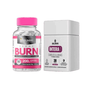 Kit: Cabelos e Unhas Intera + Femme Burn – Soldiers Nutrition