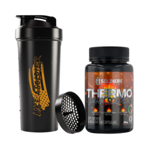Kit: Coqueteleira Slim Like a Soldiers + Thermo Dark – Soldiers Nutrition