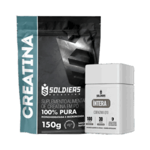 Kit: Creatina 150g + Coenzima Q10 Íntera – Soldiers Nutrition