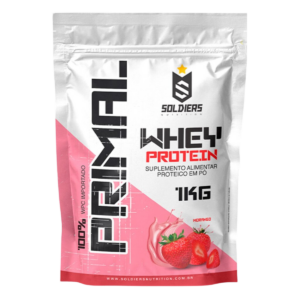 Whey Protein Primal Morango 1Kg – Soldiers Nutrition