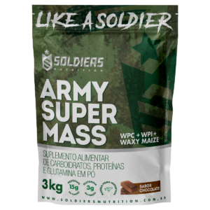 Hipercalórico Army Super Mass Chocolate 3Kg – Soldiers Nutrition