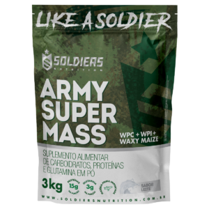 Hipercalórico Army Super Mass Leite 3Kg – Soldiers Nutrition