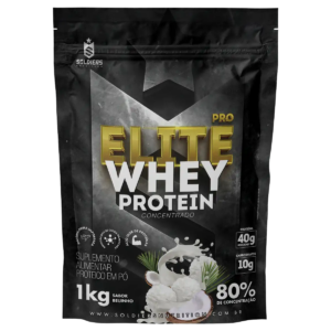 Whey Protein Elite Pro Concentrado 80% Beijinho 1kg – Soldiers Nutrition