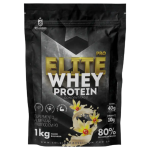 Whey Protein Elite Pro Concentrado 80% Baunilha 1Kg – Soldiers Nutrition