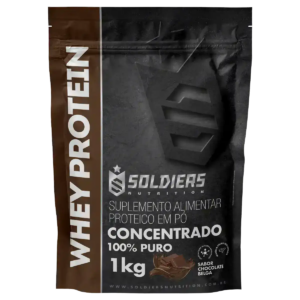 Whey Protein Concentrado Chocolate Belga 1kg – Soldiers Nutrition