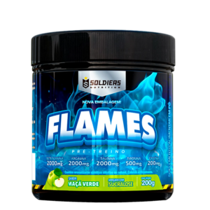 Pré-Treino Flames Maça Verde 200g – Soldiers Nutrition