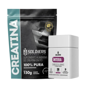 Kit: Creatina 150g + Cabelos e Unhas Intera – Soldiers Nutrition