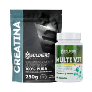 Kit: Creatina 250g + Multivitamínico Completo – Soldiers Nutrition