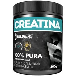 Creatina Monohidratada 300g – 100% Pura Importada – Soldiers Nutrition