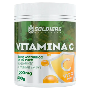 Vitamina C em Pó – Ácido Ascórbico 500g – 100% Puro Importado – Soldiers Nutrition