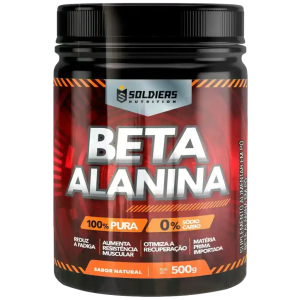 Beta Alanina 500g – 100% Puro Importado – Soldiers Nutrition