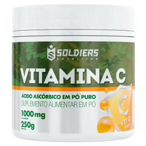 Vitamina C – Ácido Ascórbico 250g – 100% Puro Importado – Soldiers Nutrition