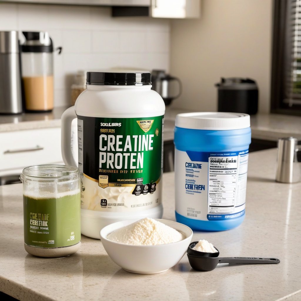 qual a diferença de creatina e whey protein?