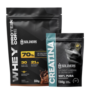 Kit Whey Core 900g + Creatina 150g